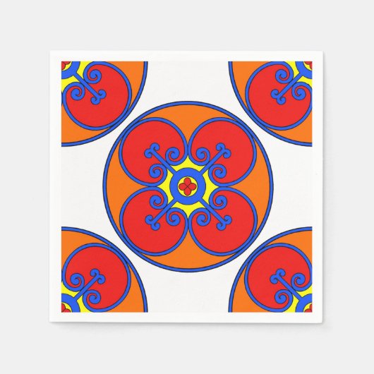 Sicilië mediterraan design servet (Voorkant)