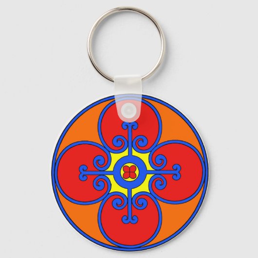 Sicilië mediterraan design sleutelhanger (Voorkant)