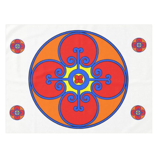 Sicilië mediterraan design tafelkleed (Voorkant (Horizontaal))