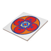 Sicilië mediterraan design tegeltje (Zijkant)