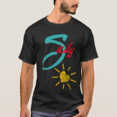 Sicilië met zonneschijn hart t-shirt (Voorkant)