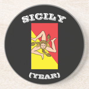 Sicilië Onderzetter zandsteen
