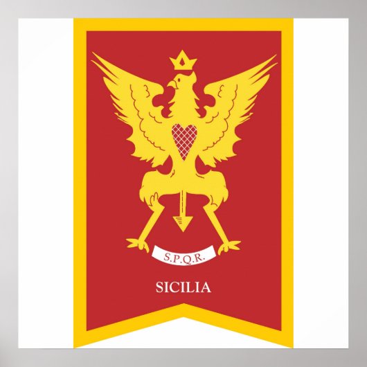 Sicilië Poster Italië (Voorkant)