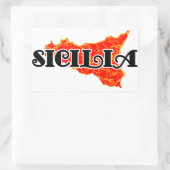 Sicilië Rechthoekige Sticker (Tas)
