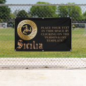 Sicilië  reclamebord spandoek (Insitu)