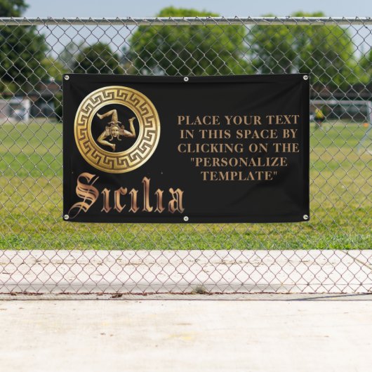 Sicilië  reclamebord spandoek (Insitu)