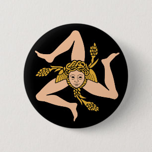 Sicilië Ronde Button 5,7 Cm