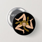 Sicilië Ronde Button 5,7 Cm (Voorkant /achterkant)