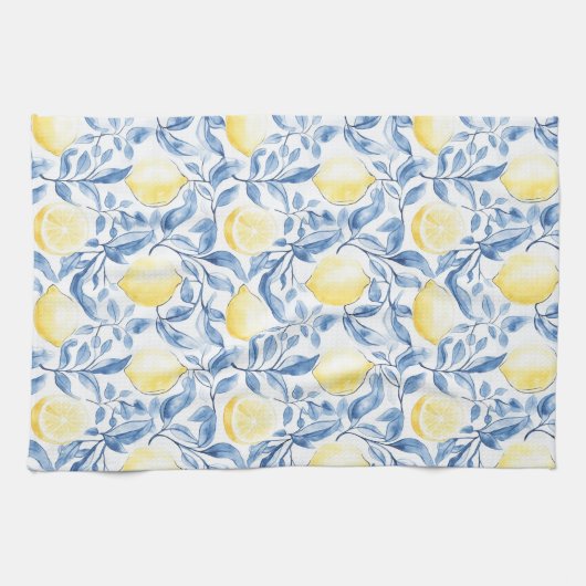 Sicilië Rustic Bruine Strepen Theedoek (Horizontaal)