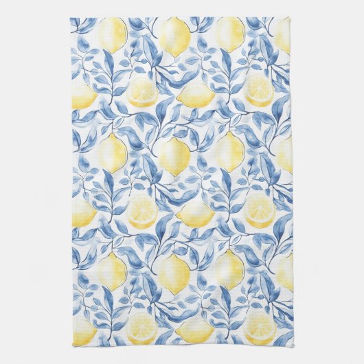 Sicilië Rustic Bruine Strepen Theedoek (Verticaal)