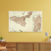 Sicilië, Sardinië Canvas Afdruk (Insitu (Woonkamer))