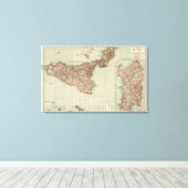 Sicilië, Sardinië Canvas Afdruk (Insitu (Houten vloer))