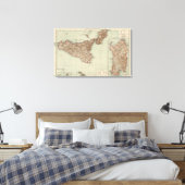 Sicilië, Sardinië Canvas Afdruk (Insitu (Slaapkamer))
