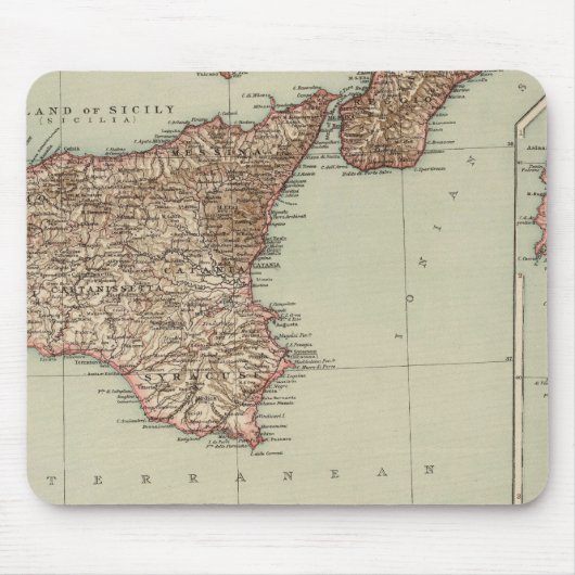 Sicilië, Sardinië Muismat (Voorkant)