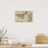 Sicilië, Sardinië Poster (Keuken)