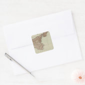 Sicilië, Sardinië Vierkante Sticker (Envelop)