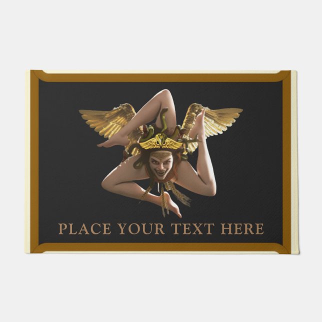 Sicilië / Sicilia Trinacria — Persoonlijke deurmat (Voorkant)