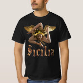 Sicilië/Sicilia Triskelion Trinacria T-Shirt (Voorkant)