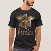 Sicilië / Siciliaanse Medusa Chiaroscuro T-Shirt (Voorkant)
