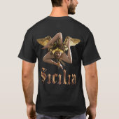 Sicilië / Siciliaanse Medusa Chiaroscuro T-Shirt (Achterkant)