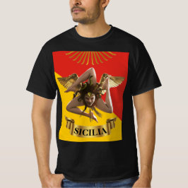 Sicilië / Siciliaanse Medusa Trinacria Poster T-Sh T-shirt