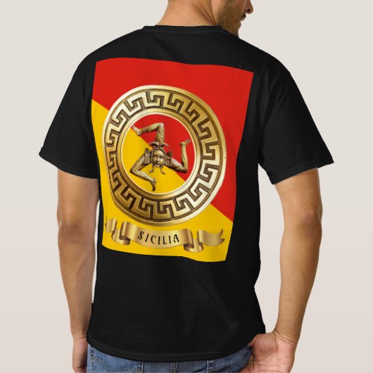 Sicilië/Sicilië T-shirt (Achterkant)