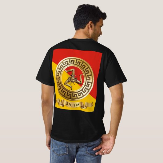 Sicilië/Sicilië T-shirt (Achterkant volledig)