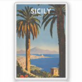 Sicilië Sticker (Voorkant)