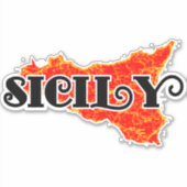 Sicilië Sticker (Voorkant)