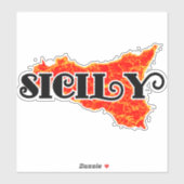 Sicilië Sticker (Vel)