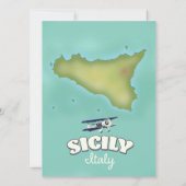 Sicilië  stijlkaart Italië (Achterkant)