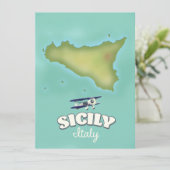 Sicilië  stijlkaart Italië (Staand voorkant)