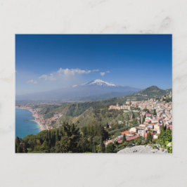 Sicilië - Taormina voor het briefkaart van Etna