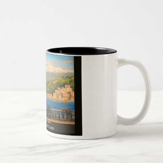 Sicilië Tweekleurige Koffiemok (Rechts)