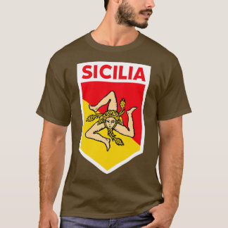 Sicilië Vlag embleem T-shirt