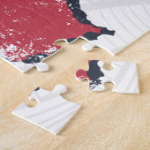 Sicilië Vlag Italië Retro kaart  Souvenir Legpuzzel (Zijkant)