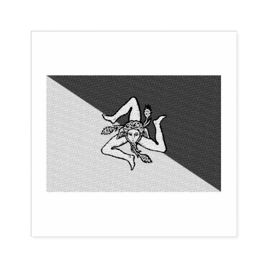 Sicilië vlag Rubberstempel (Afrduk)