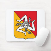 Sicilië Wapenmunt Mousepad Muismat (Met muis)