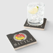 Sicily Classico Stenen Onderzetter (Zijkant)