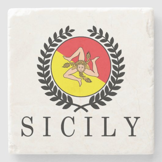 Sicily Classico Stenen Onderzetter (Voorkant)
