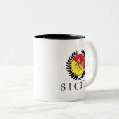 Sicily Classico Tweekleurige Koffiemok (Voorkant rechts)