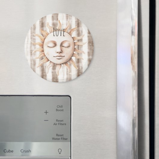 Sicily Cream Rustic Cream Sun Stripes Magneet (Insitu (Koelkast))