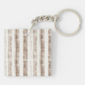 Sicily Cream Rustic Cream Sun Stripes Sleutelhanger (Achterkant)