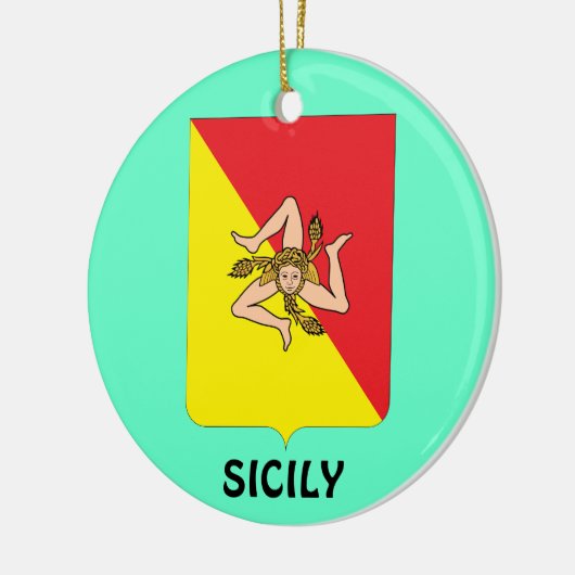 SICILY* het Ornament van Kerstmis van de douane (Links)
