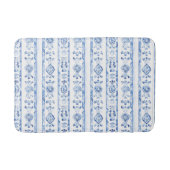 Sicily Italian Rustic Blue Stripes Badmat (Voorkant)