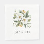 Sicily Italian Rustic Blue Stripes Bridal Shower Servet (Voorkant)