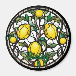 Sicily Lemon Tree Souvenir Magneet
