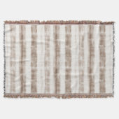 Sicily Rustic Brown Stripes  Deken (Voorkant)