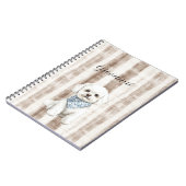 Sicily Rustic Brown Stripes Dog Notitieboek (Linkerzijde)