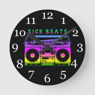 Sick Beats Stereo 80 Ronde Klok